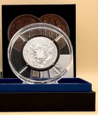 France 2022 Sceau Des États Unis 25€ Argent 2 Oz Proof