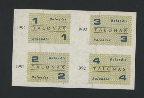 Lituanie 1992 food stamps - 1992,