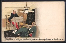 CPA Illustrateur Albert Guillaume: Französische des soldats werden in Taktik ge 