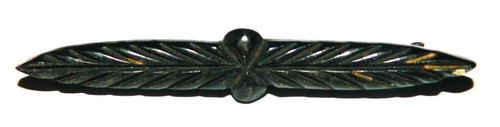 Broche bakélite noire - bakélite,