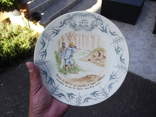 Assiette murale faience keller - murale,