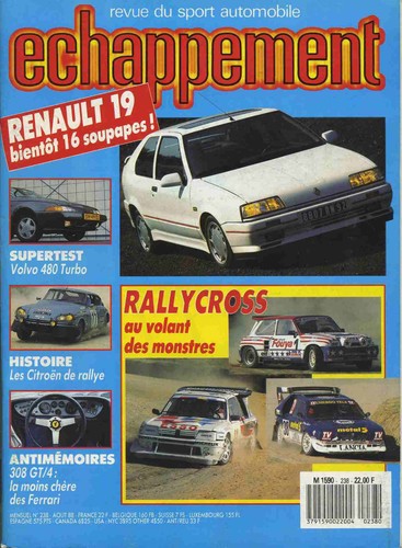 Echappement 238 1988 - echappement, n°238