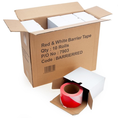 Ruban barrière rouge blanc - ruban,