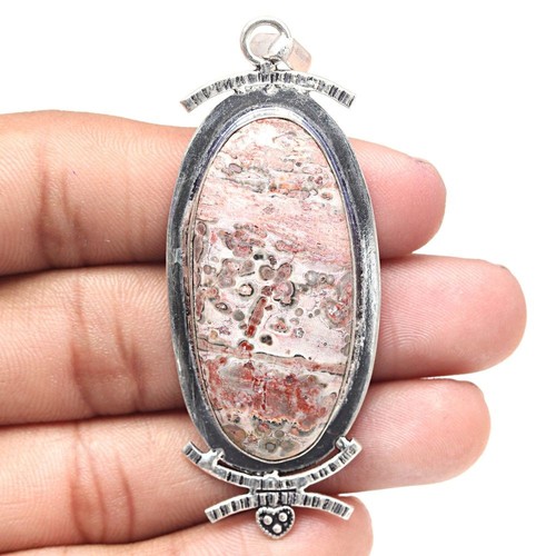 Collier peau léopard jaspe - peau,