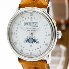 Montre Blancpain Villeret Acier Automatique Cuir 33Mm