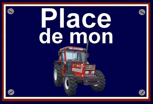 Plaque place mon - plaque, de