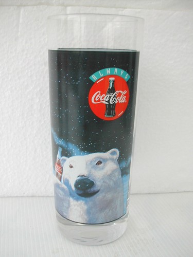 Coca cola verre logo ours - coca, cola®