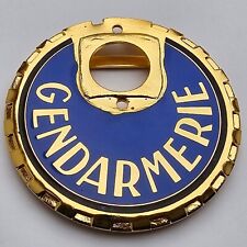 Plaque de motocycliste (dorée) Constable GDM