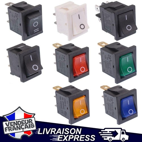 Interrupteur rectangle led - interrupteur, 13