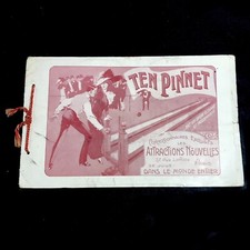 1900 Livret Présentation Attraction Foraine Automatic Bowling Ten PINNET USA