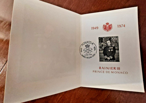 Monaco fdc petit encart prince - monaco,