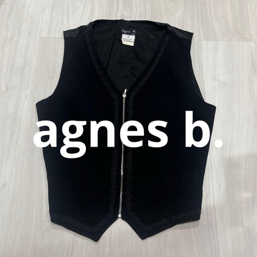 Agnes black vest gilet made - vest,