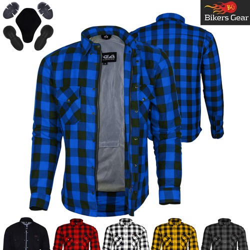 Hommes moto chemise - chemise, kevlar