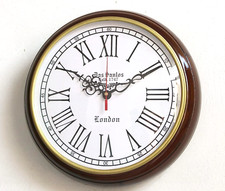 Horloge murale vintage horloge thème ancienne en bois pour maison chambre salon