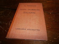 Livre scolaire Petite Grammaire italienne année 1947