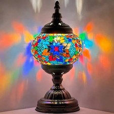 Vitrail Verre Mosaïque Lampe