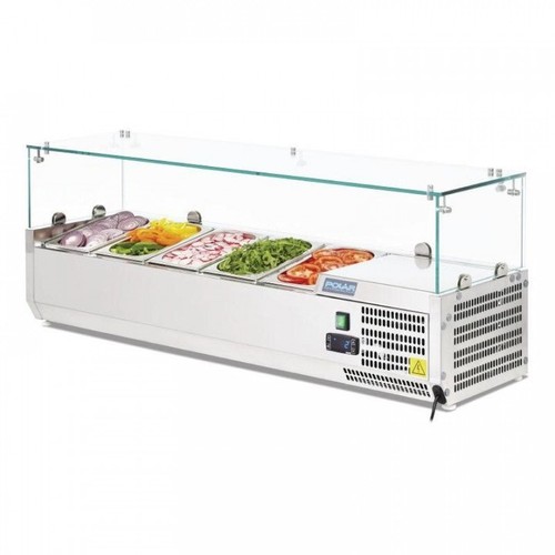 Vitrine inox réfrigérée - , à
