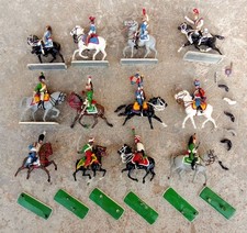 vintage  lot   ancienne  figurine publicitaire mokarex cavalier