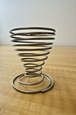 Vintage Metal Egg Cup Art Deco