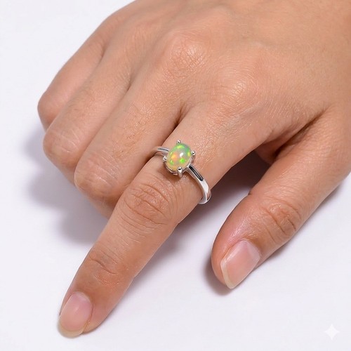 Bague opale éthiopienne - en,