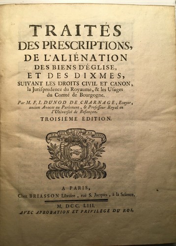 1753 droit traites - 1753,
