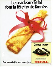 Publicité Advertising 107  1979  Tefal  la  crepe-party