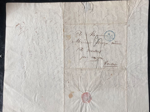 Vieux papier correspondance - vieux,