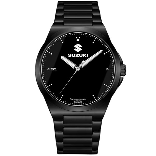 Montre bracelet noire acier - montre, en