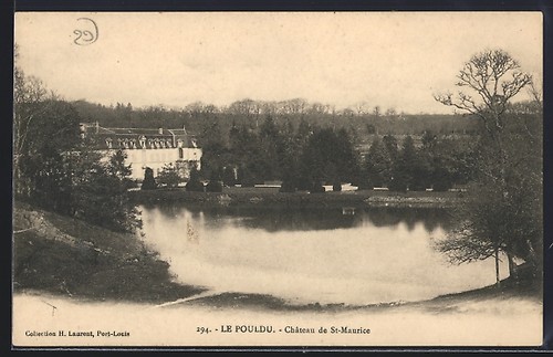 Cpa pouldu château de - le,