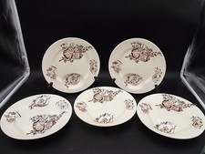 CLAIREFONTAINE- DECOR KIOTO -5  BELLES ASSIETTES A ASPERGES OU ARTICHAUT