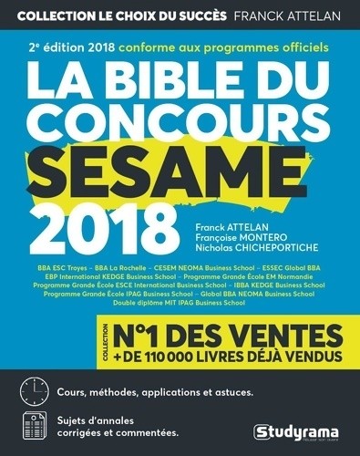 Bible concours sésame - bible, du
