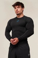 Gymshark Onyx v5 5.0 Seamless Long Sleeve T-Shirt - Black/Onyx Grey *Confirmed