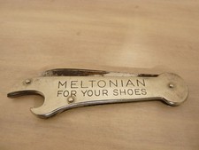 Ancien Canif Couteau de poche publicité Chaussures MELTONIAN (14040)