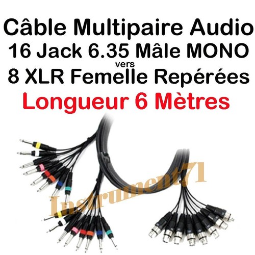 Multipaire xlr broches - 8,