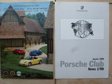 Porsche Club de France 1998,1 catalogue+1 brochure Porsche club 16 pages,T-Bétat