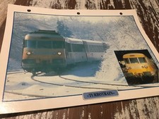 069 Turbotrain 1972 Fiche collection ATLAS trains de légende chemin de fer