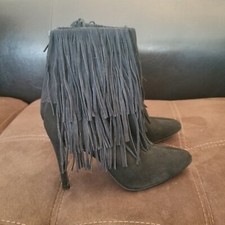 ZARA Fringed Suede Leather