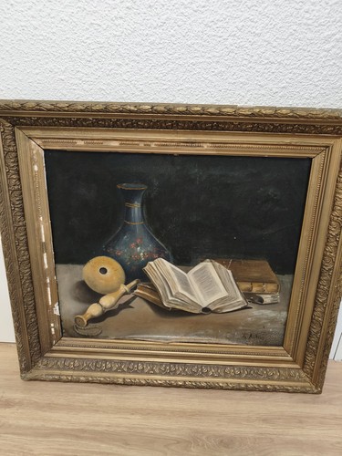 Ancien tableau signé philippe - tableau,