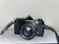 Olympus OM-1n Black camera - 50mm f1.8 Zuiko lens OM1