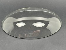 Ancien Verre Ovale Bombé pour