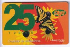 AMERIQUE  TELECARTE / PHONECARD .. BRESIL 25R DIGA AMAZON PAPILLON BUTTERFLY +N°