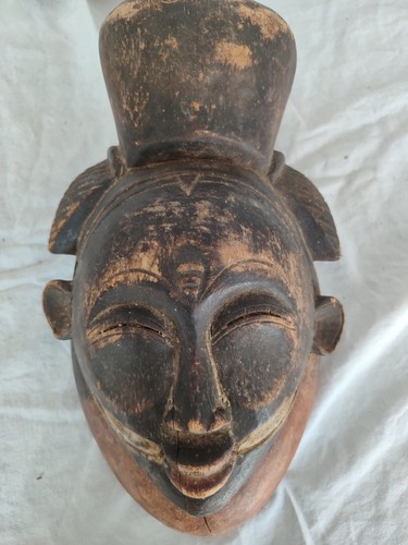 Masque punu gabon bois - du,