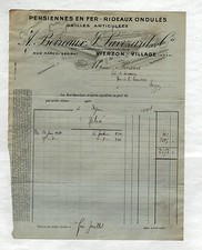 VIERZON-VILLAGE (18) PERSIENNES & VOLETS "A. BOIREAUX , J. LAVEZARD & Cie" 1928