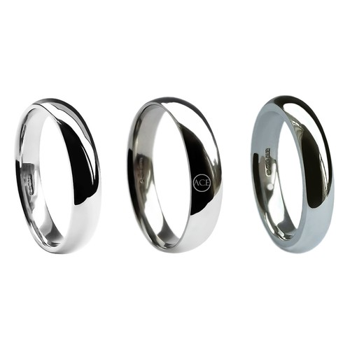 6mm 18ct blanc - or, escarpin