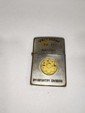 BRIQUET ZIPPO  VIETNAM 1970 71 9 Th Infanterie Division Us Army A Saisir 