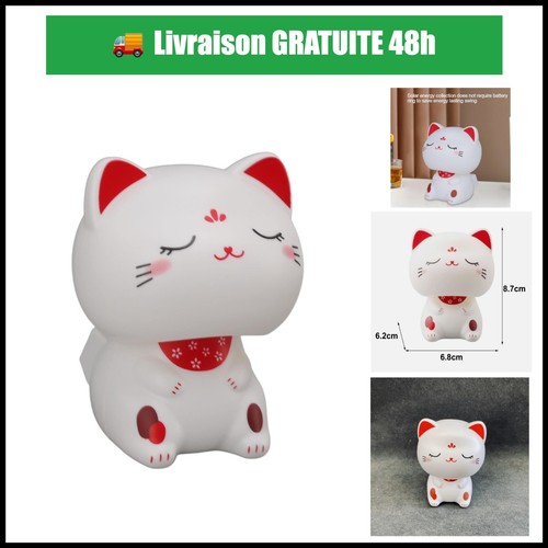 Chat porte bonheur solaire - porte-bonheur,