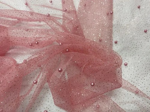 Tissu tulle paillette - à,