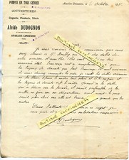 Courrier en 1931 de Alcide DUDOGNON Ferblantier à AVAILLES LIMOUSINE