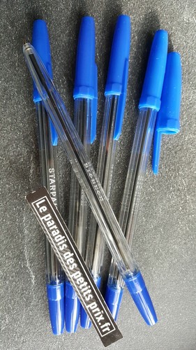Stylo bille bleu - stylo, 5
