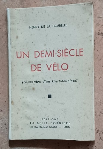 Cyclisme livre ancien un - -,